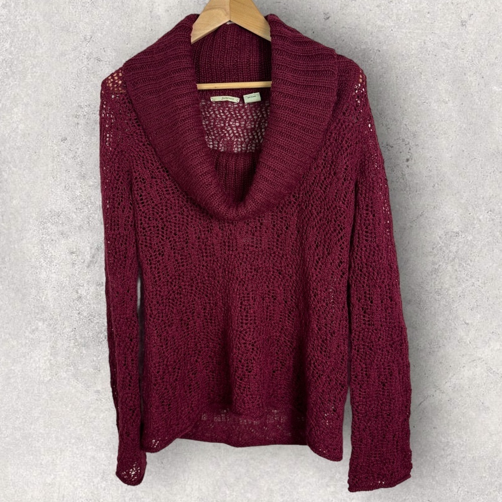 Anthropologie Guinevere Cowl Turtleneck Sweater Size Medium Bohemian Oversized M